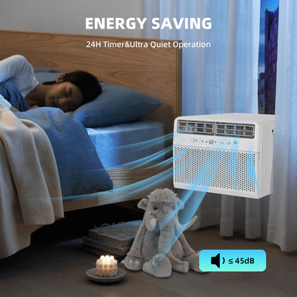 Cowsar Quiet Window Air Conditioner 10,000/1,2000 BTU, Window AC Unit Cooling Room 450-550sq.ft