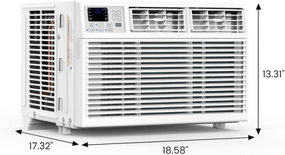 Cowsar Quiet Window Air Conditioner 10,000/1,2000 BTU, Window AC Unit Cooling Room 450-550sq.ft