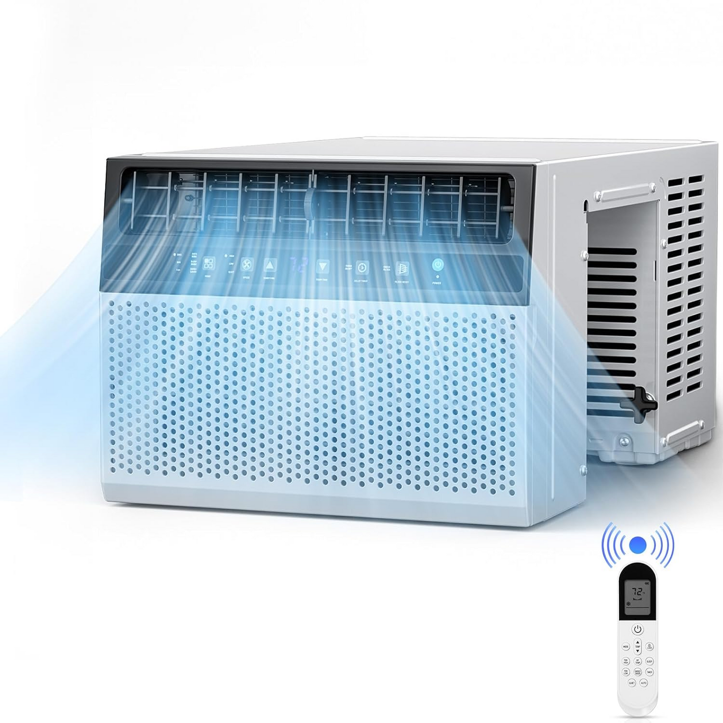 Cowsar Quiet Window Air Conditioner 10,000/1,2000 BTU, Window AC Unit Cooling Room 450-550sq.ft
